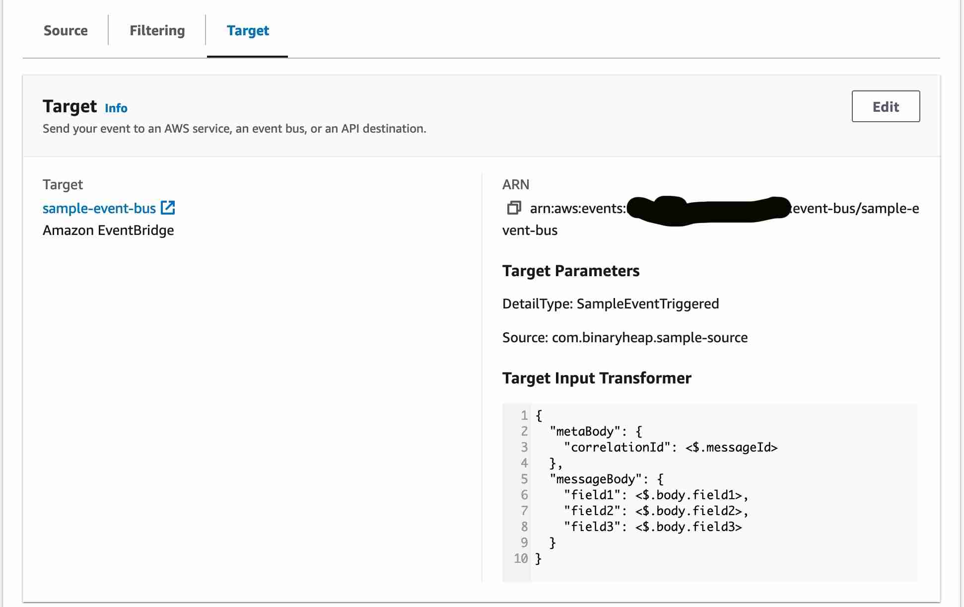 EventBridge Pipe Target