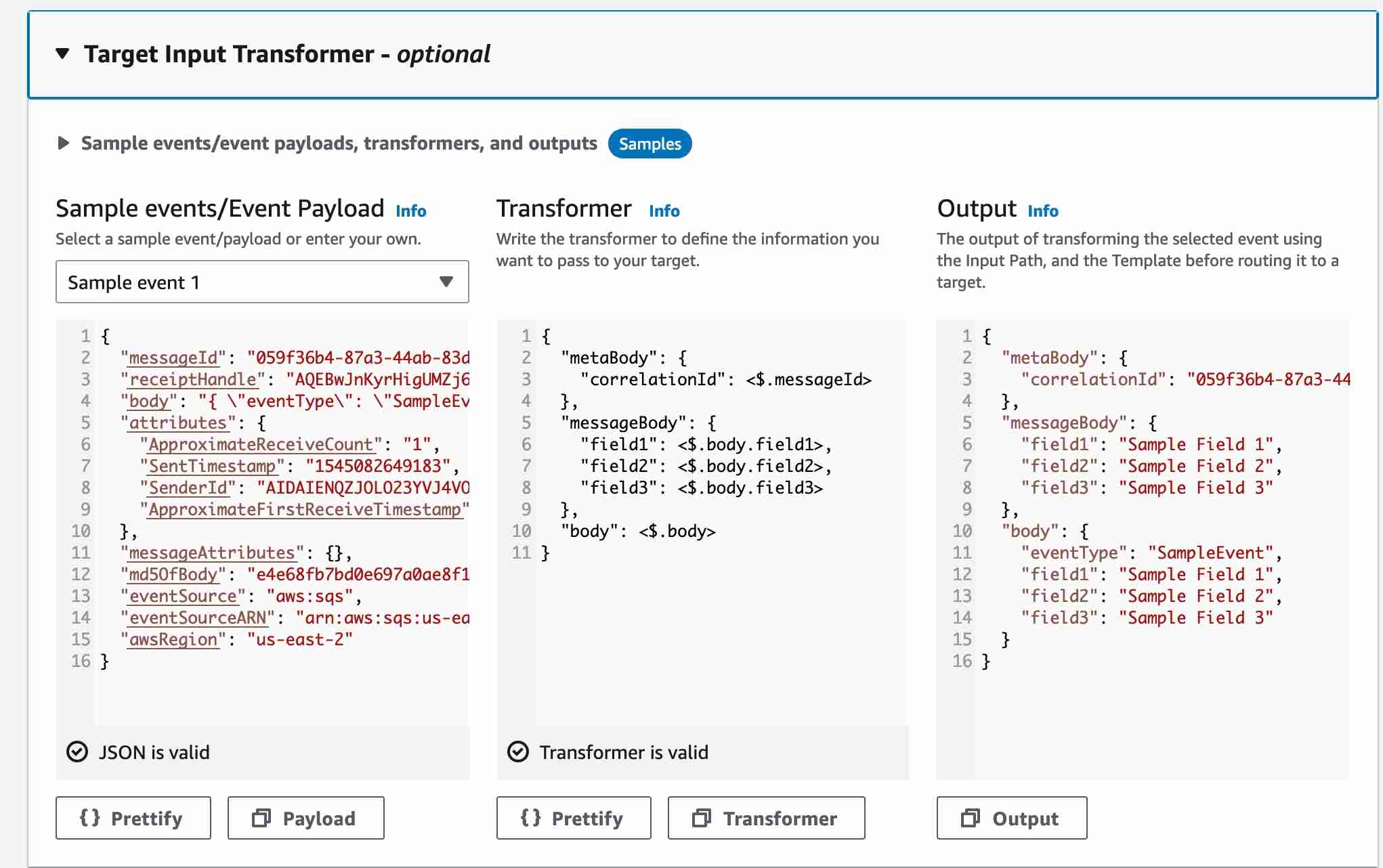 EventBridge Pipe Transformer
